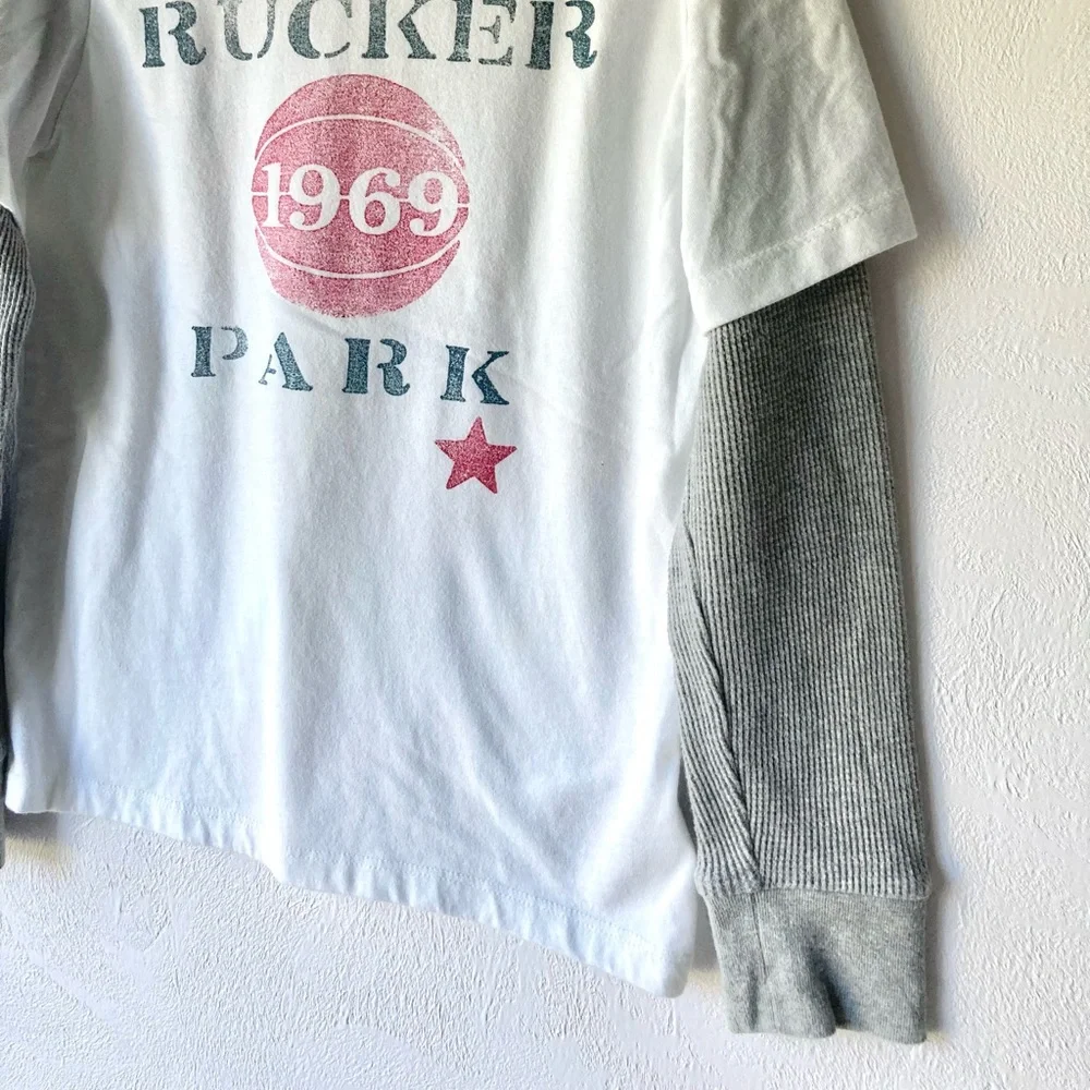Gap Rucker Park Basketball Long Sleeve Tee Size S
